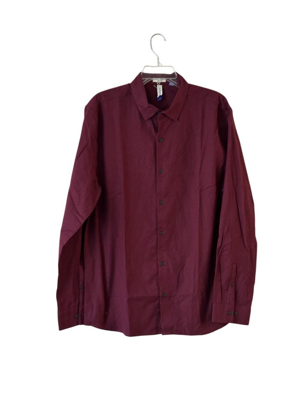 Artefact Mens Slim Fit Dress Shirt Burgundy Size Extra Large Button Down NWOT